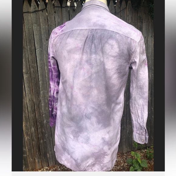 Your Neighbors 1 of 1 tie-dye tunic style shirt Purpla graze MED - Picture 9 of 11